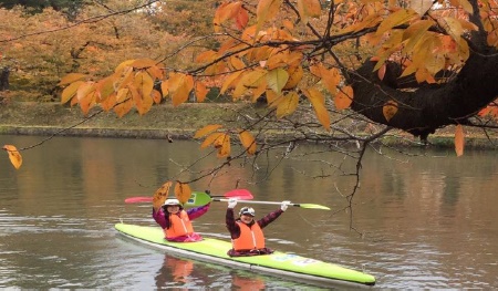 秋のカヌー試乗体験