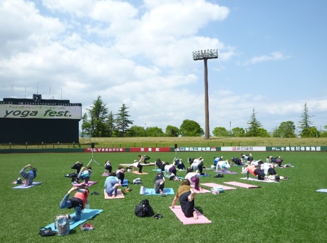 はるか夢球場YOGAフェスタ