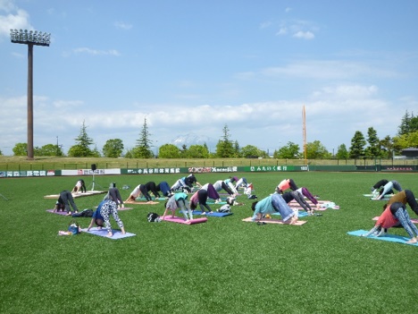 はるか夢球場YOGAフェスタ