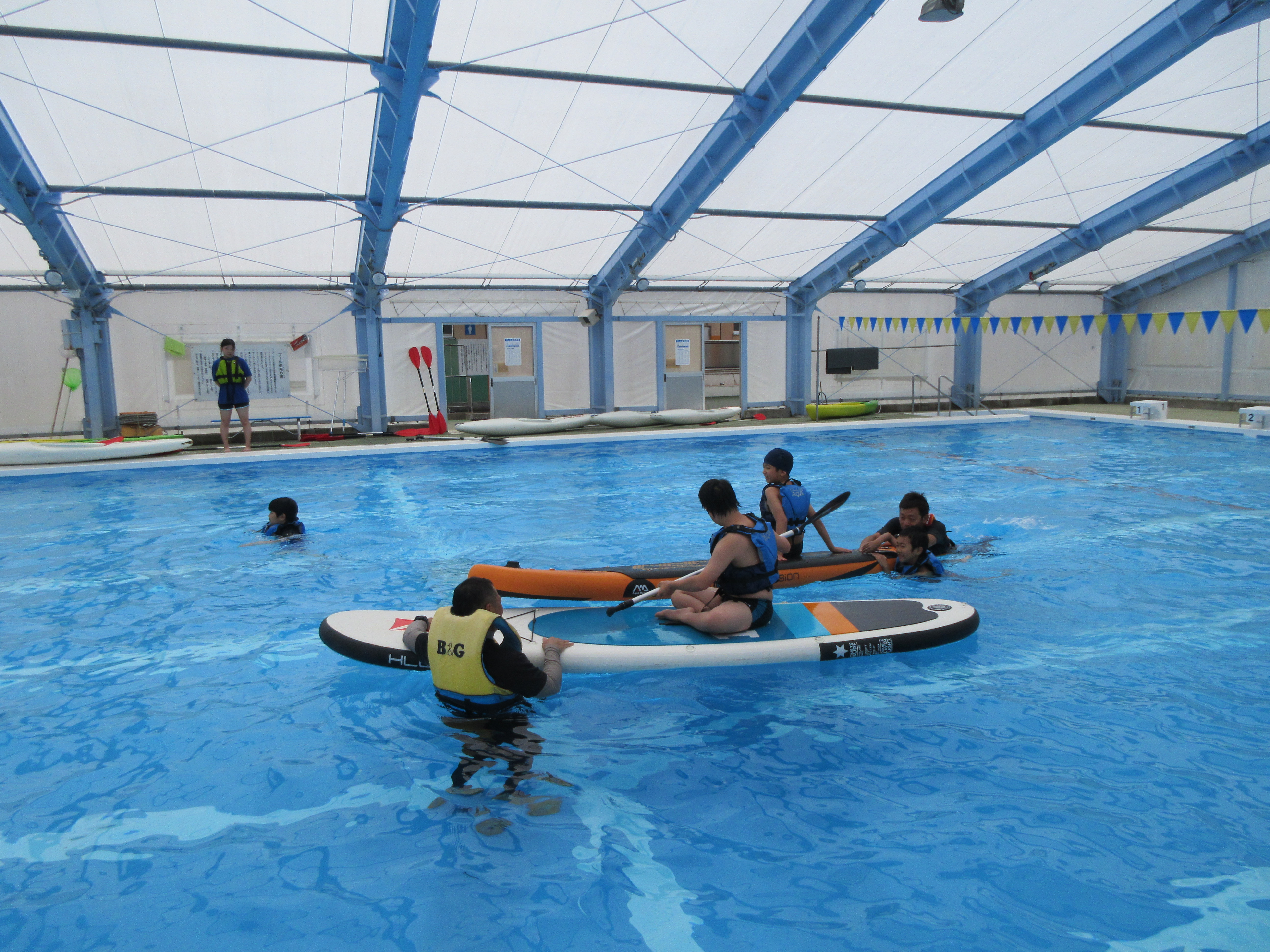 障がいのある小学生のB&G水に親しむ体験会