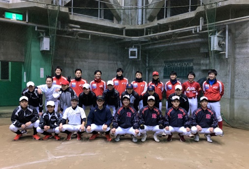 めざせ甲子園！　中３野球教室