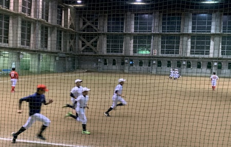 めざせ甲子園！　中３野球教室