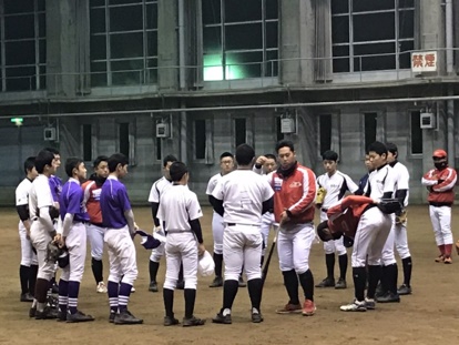 めざせ甲子園！　中３野球教室