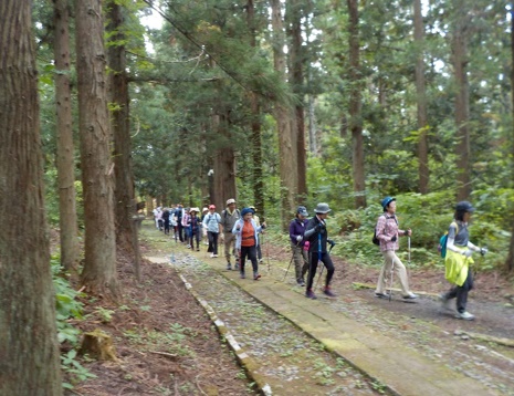 高照神社～岩木山神社ノルディックウォーキング～自然遊歩道・岩木山登山道を歩く～