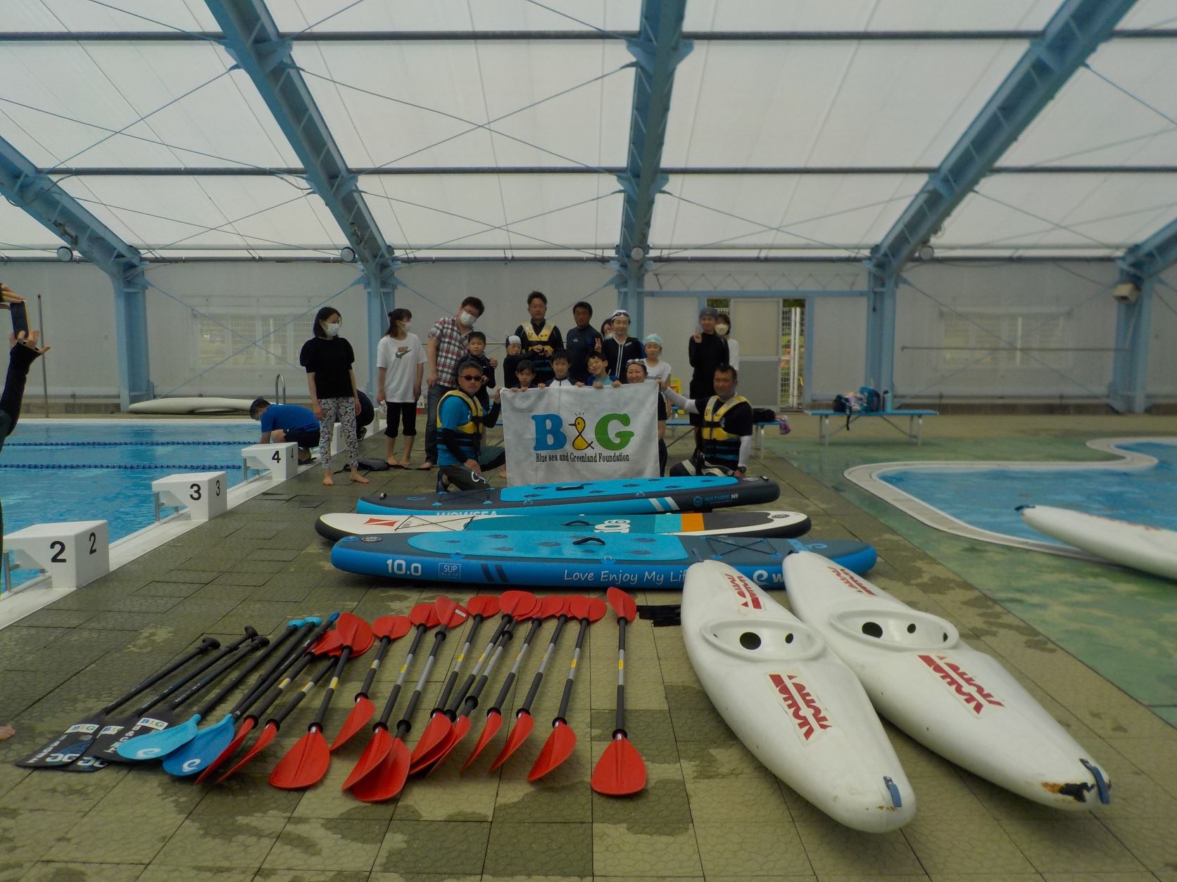 障がいのある小学生のB&G水に親しむ体験会