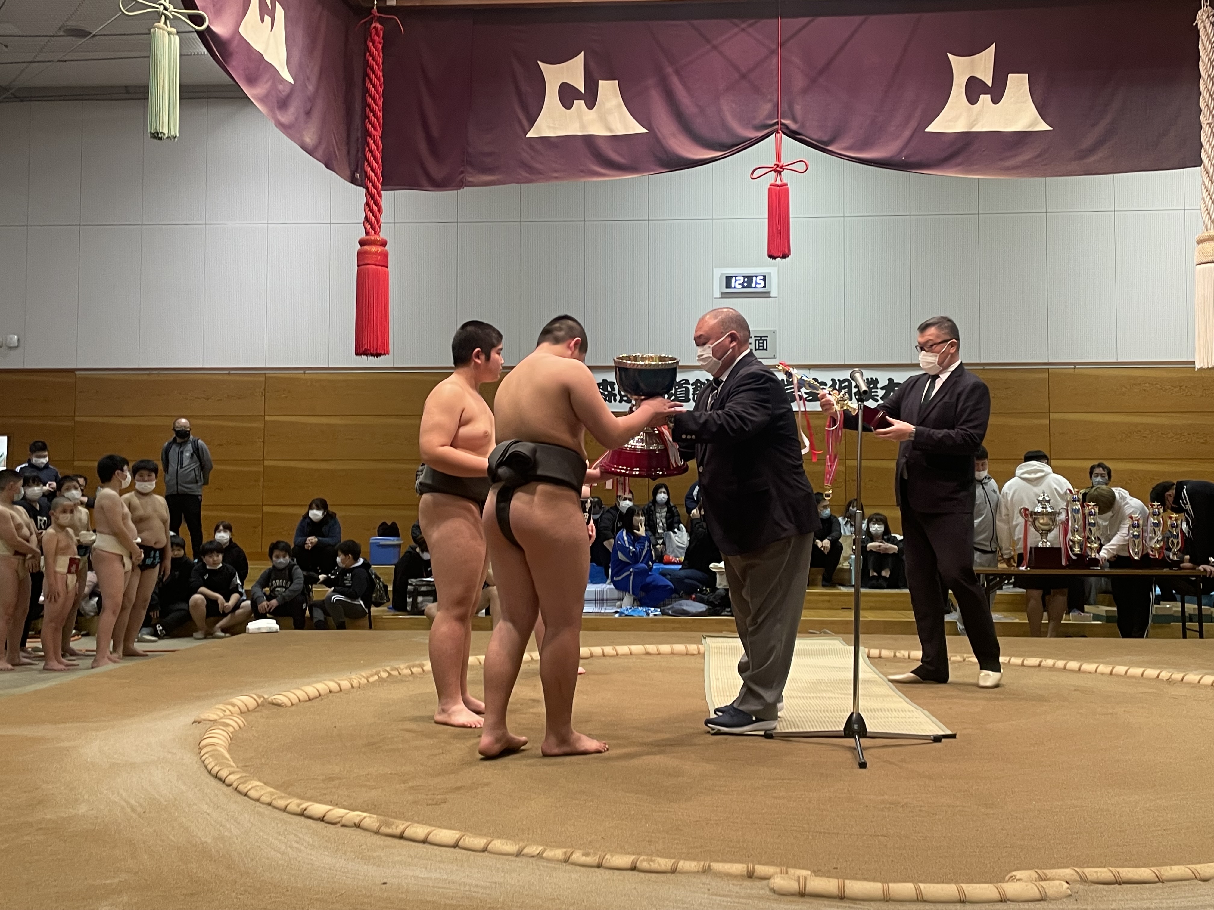 第１２回青森県武道館小学生・中学生相撲大会