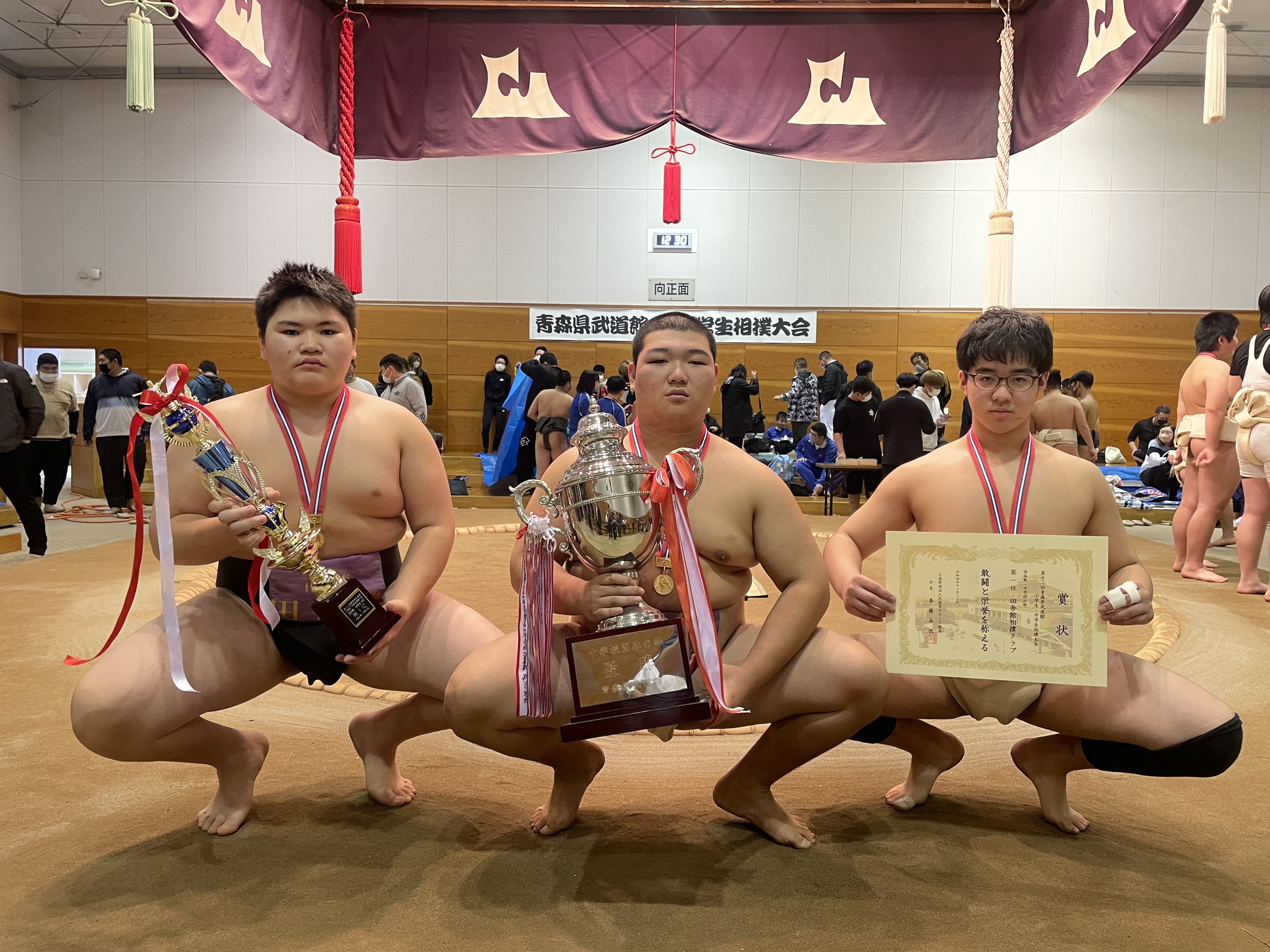 第１２回青森県武道館小学生・中学生相撲大会