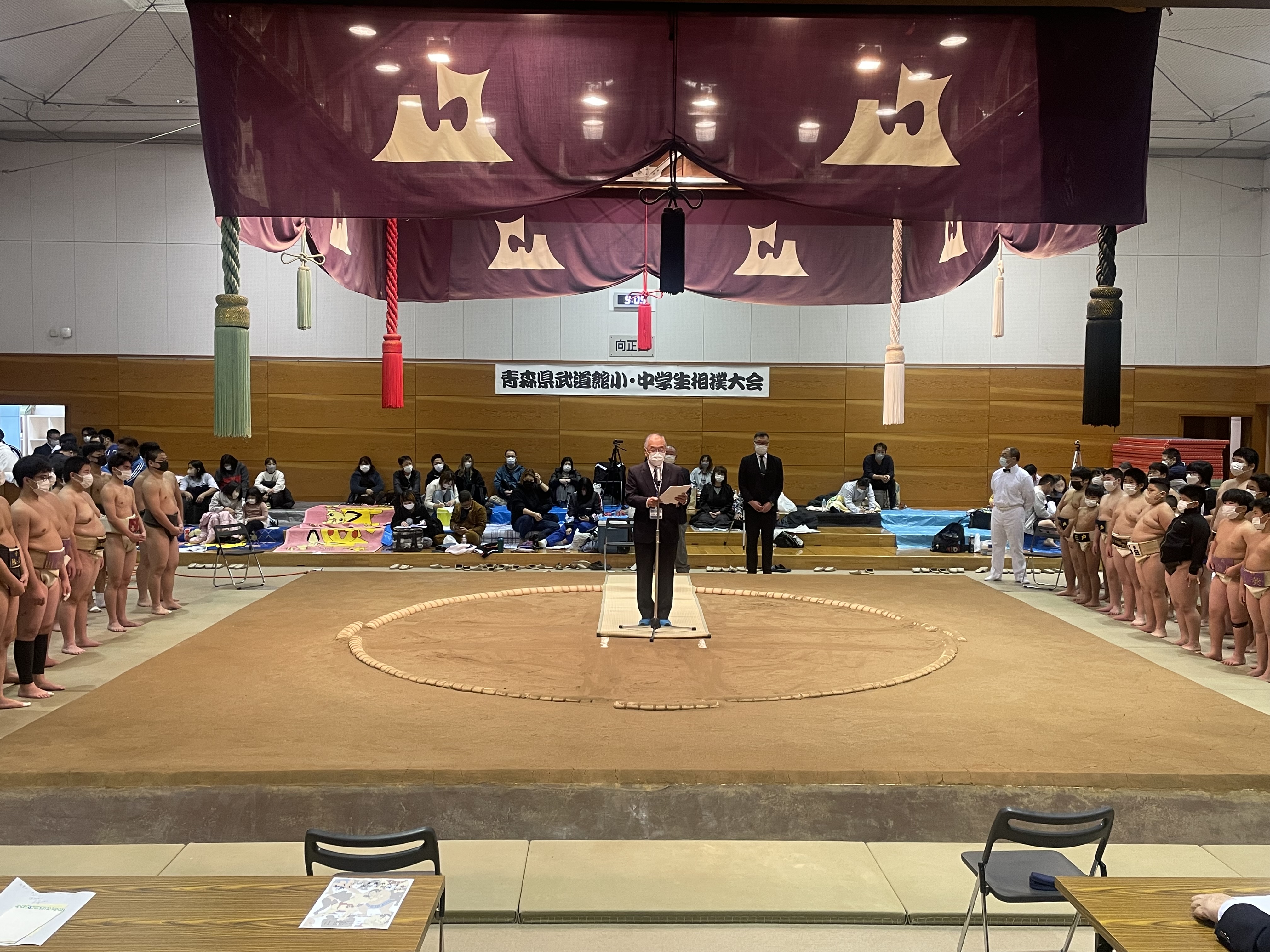 第１２回青森県武道館小学生・中学生相撲大会