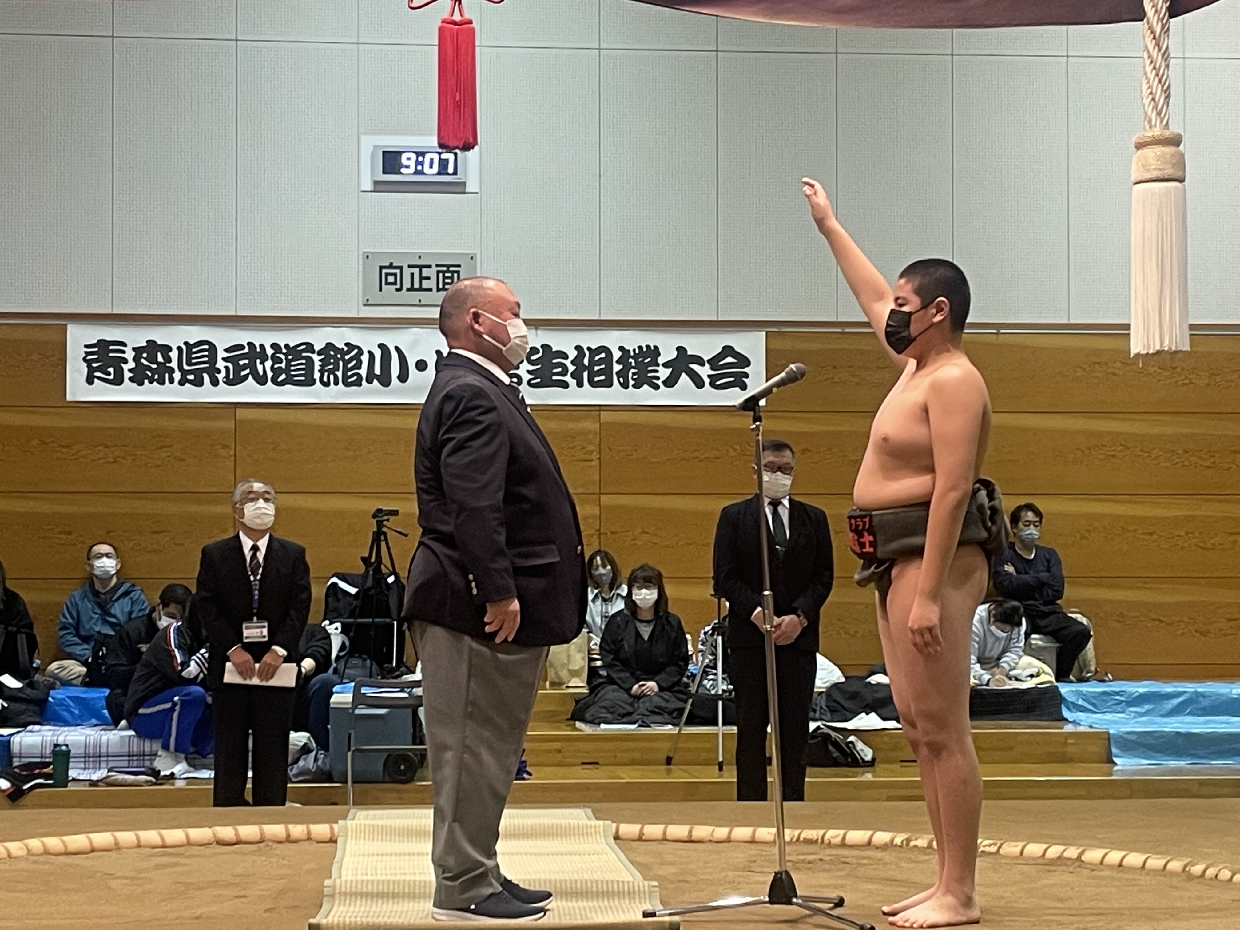 第１２回青森県武道館小学生・中学生相撲大会