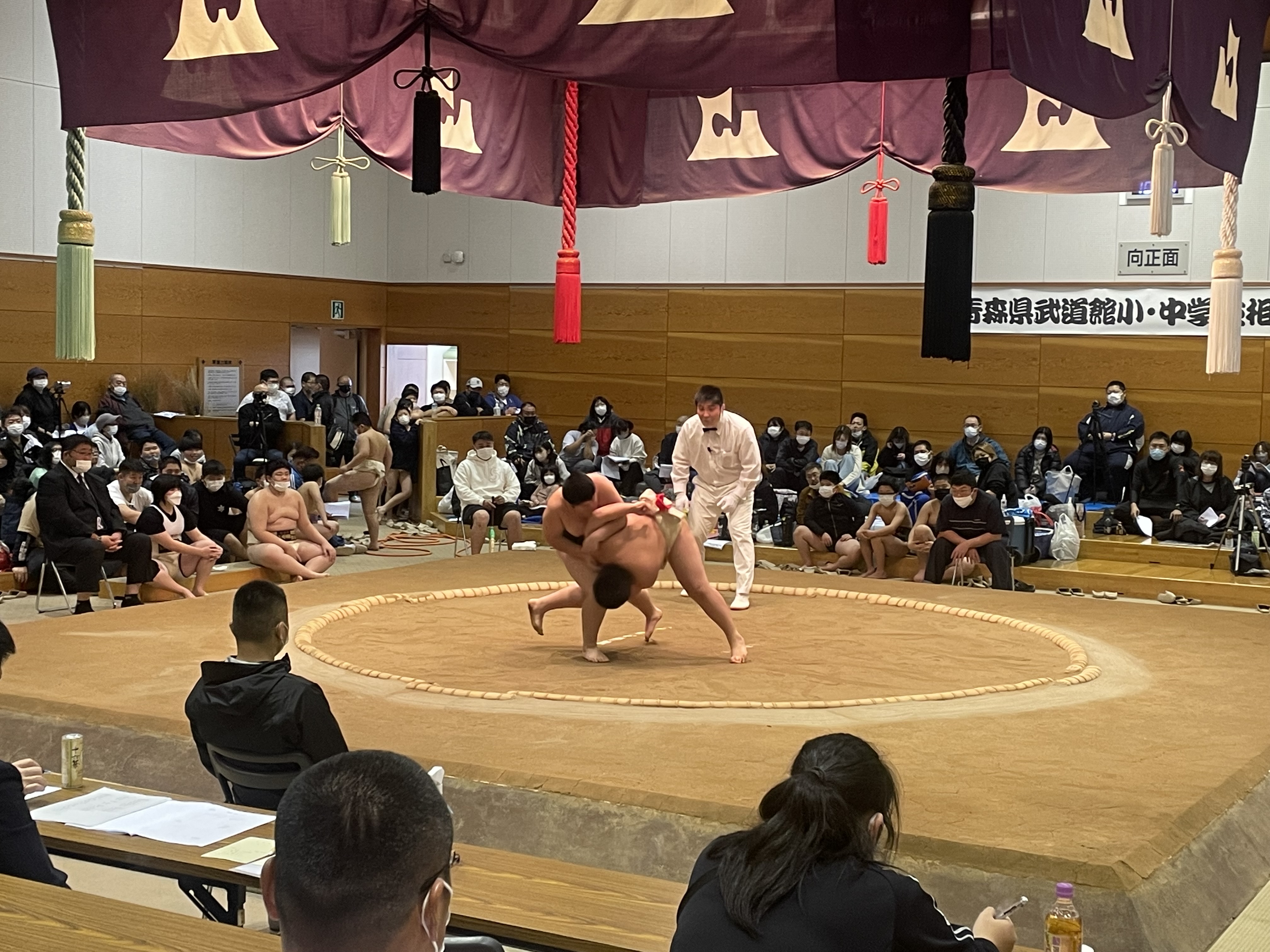 第１２回青森県武道館小学生・中学生相撲大会