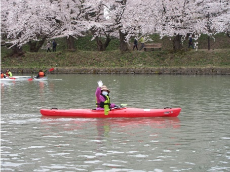 2023・弘前桜まつりお花見カヌー体験