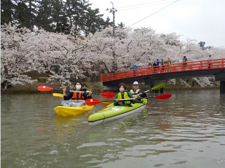 2023・弘前桜まつりお花見カヌー体験