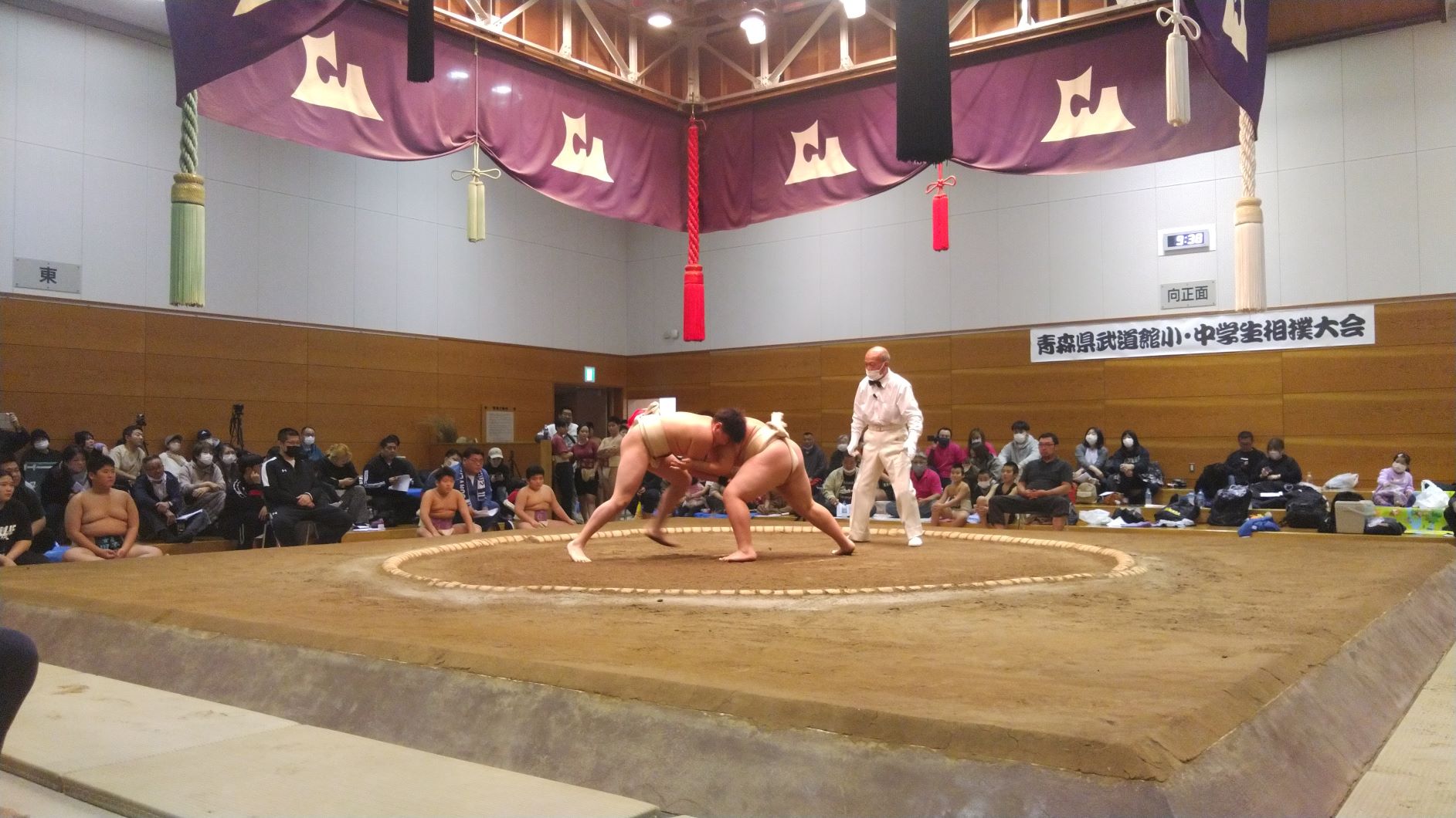 第１３回青森県武道館小学生・中学生相撲大会