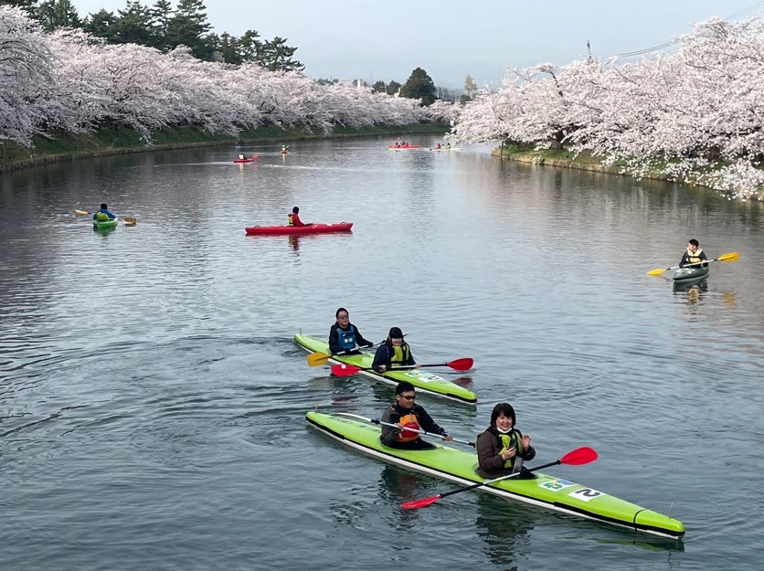 2024　ひろさき桜まつりお花見カヌー体験