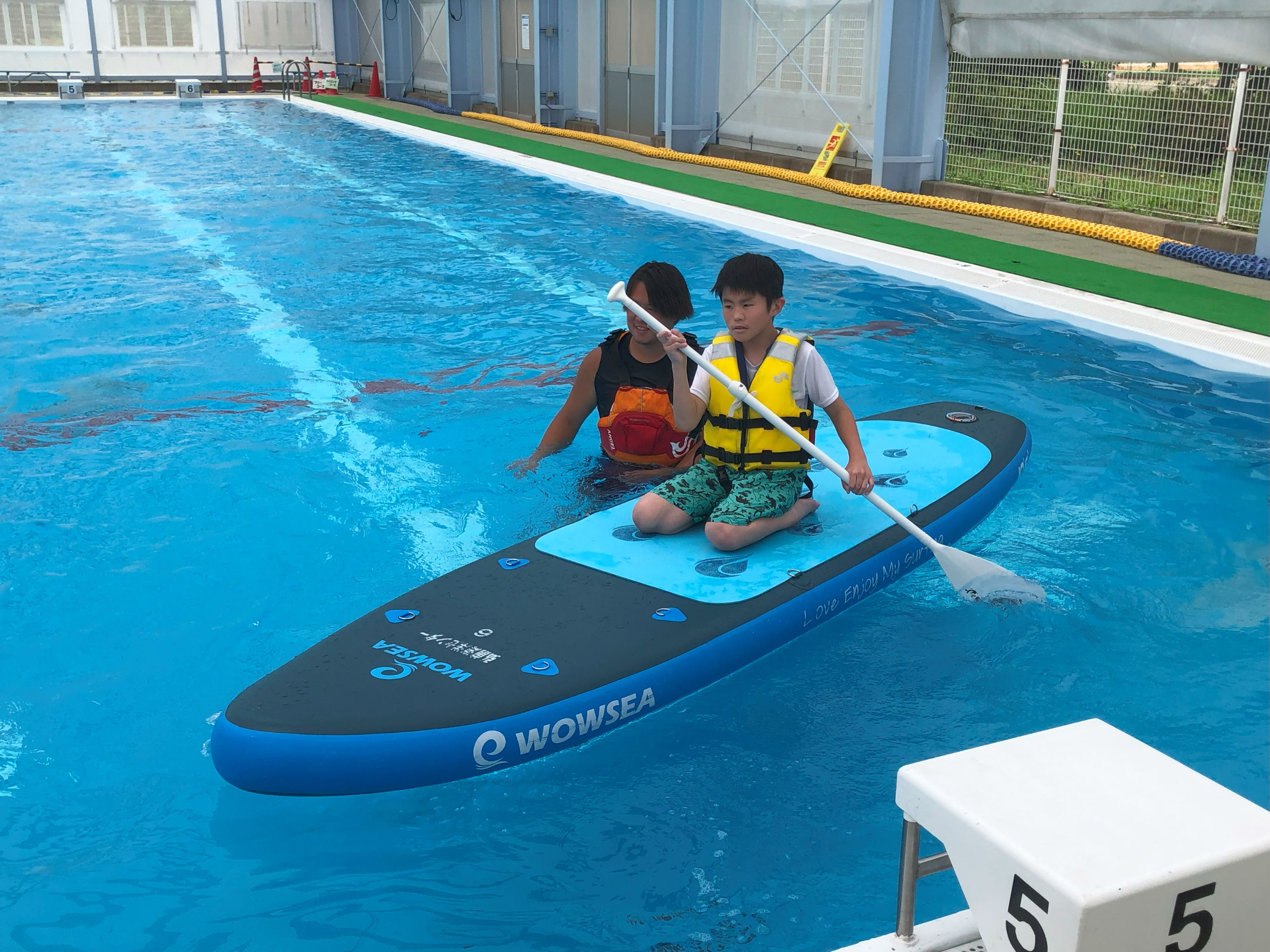 障がいのある小・中学生のB&G水に親しむ体験会