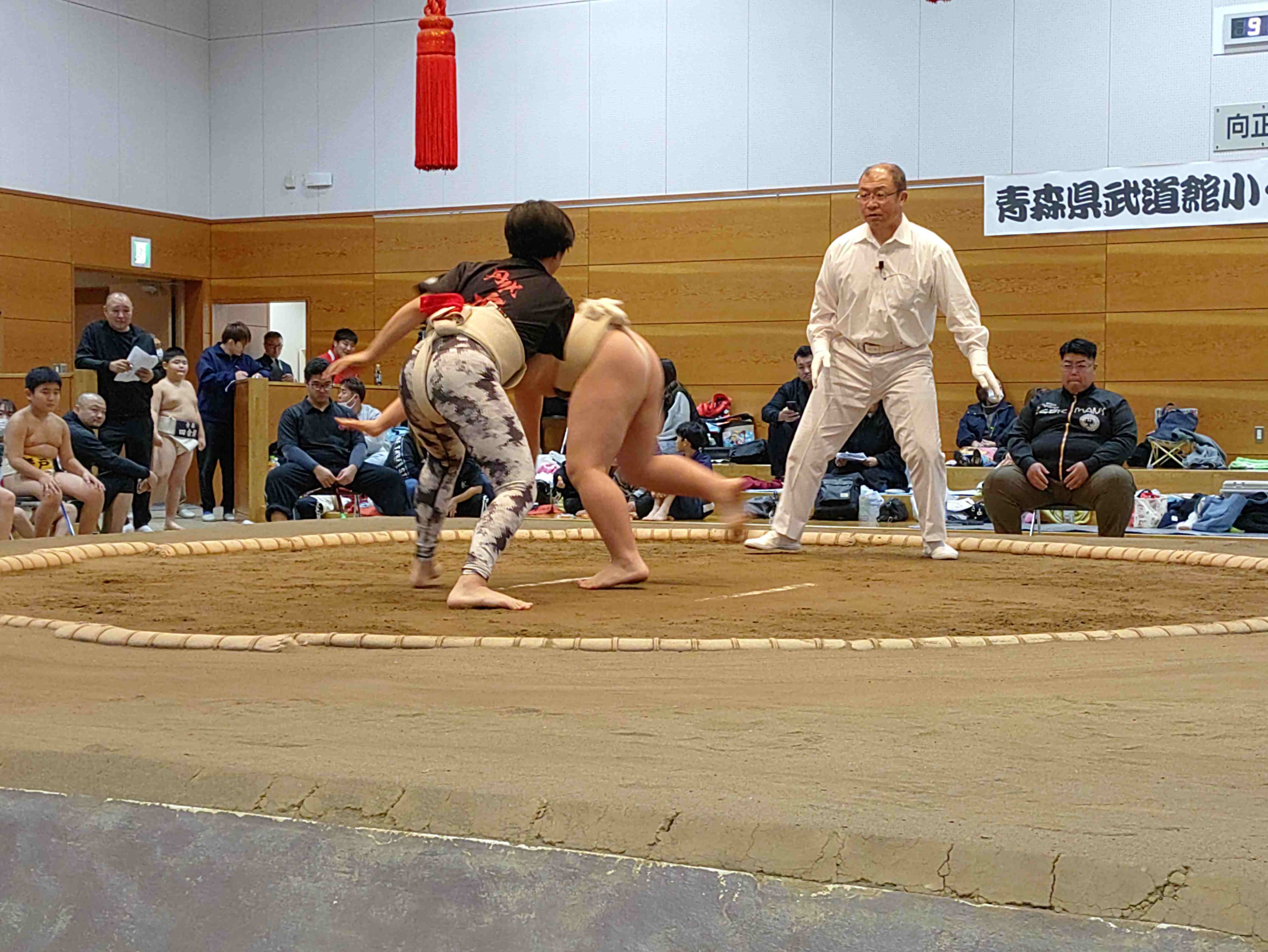 第１５回青森県武道館小学生・中学生相撲大会