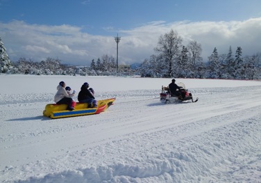 冬の球場アート2026