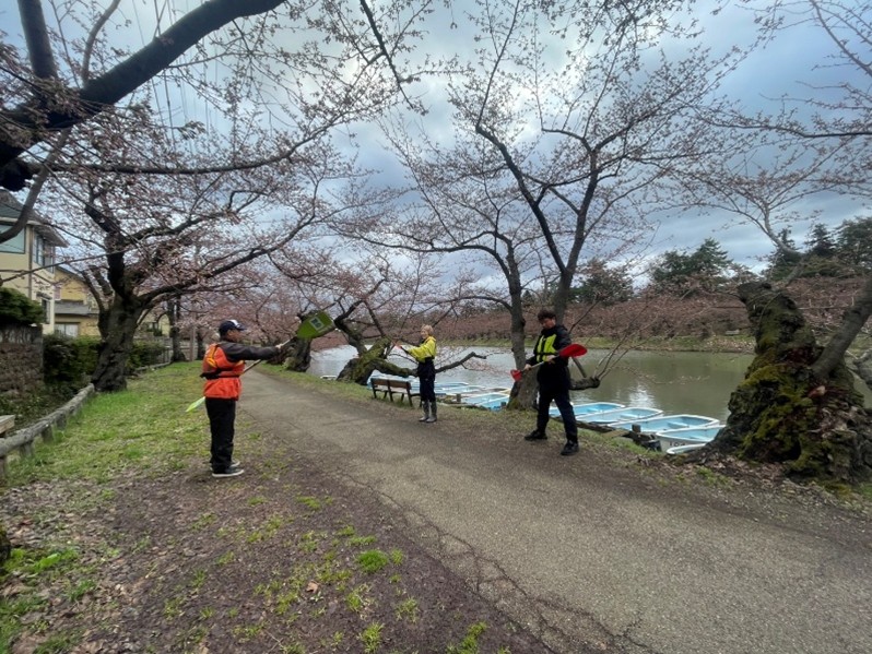 ひろさき桜まつりお花見カヌー体験⑥