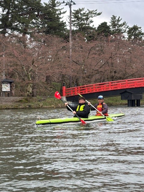 ひろさき桜まつりお花見カヌー体験⑦