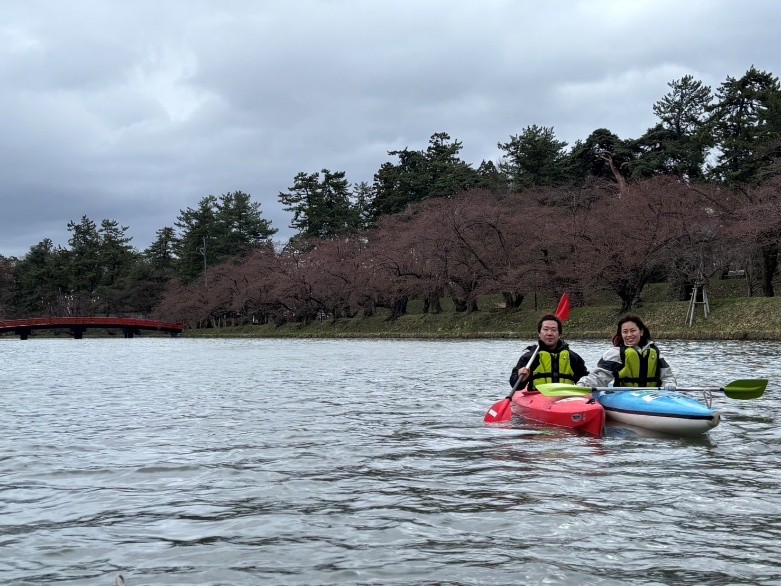 ひろさき桜まつりお花見カヌー体験⑧